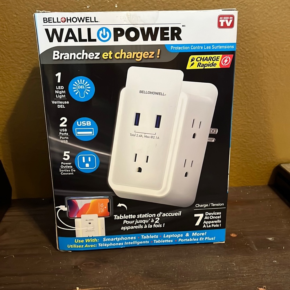 Bell + Howell wall power